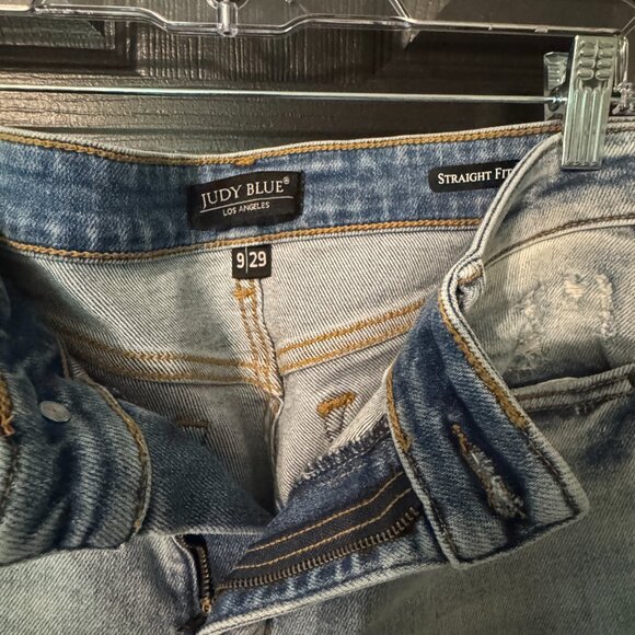 Judy Blue Womens Stretch Denim Straight Fit Light Wash 9/29 - Picture 2 of 3